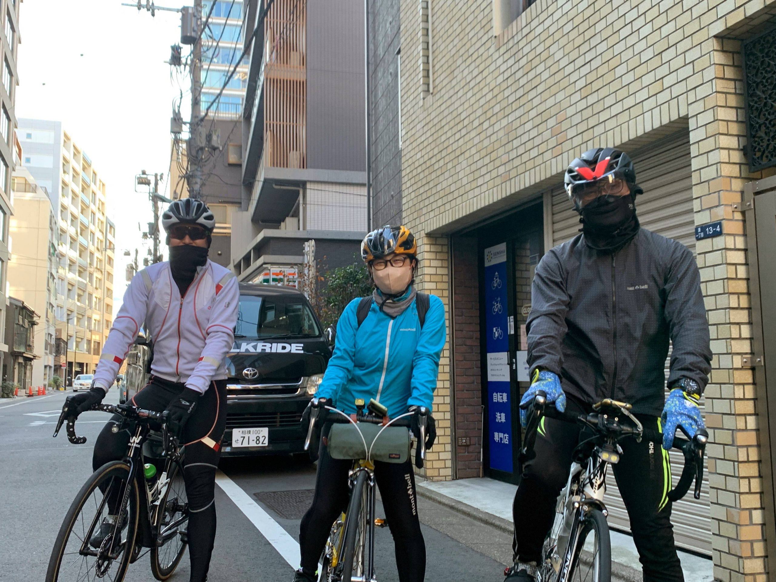 新春サイクリング写真